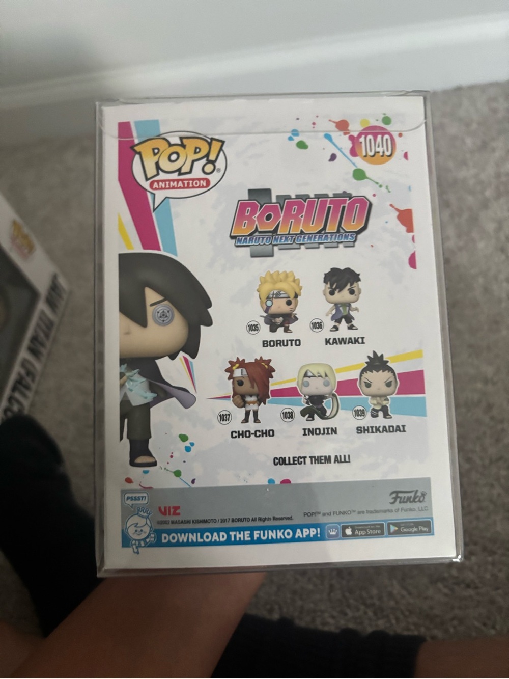 Funko Animation Boruto Sasuke Vinyl Figure - Black Hair (Exclusive and rare!) - Picture 2 of 4